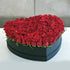 Red roses Heart Box