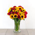 Sunflower Red Rose Vase