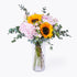 Pink Sunflower Glass vase