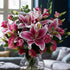 Lisianthus lilly vase