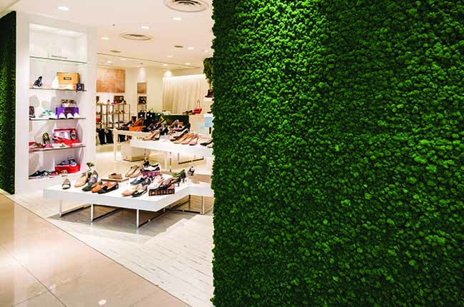 Moss Wall For Fashion Room